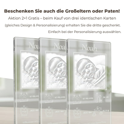 3 für 2 Aktion Geburtskarten Acrylglas Pravur Angebot.