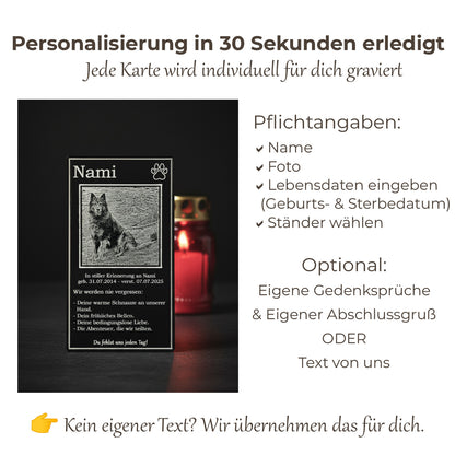 So einfach laden Sie das Foto Ihres Hundes für die individuelle Gravur bei Pravur hoch.